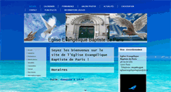 Desktop Screenshot of eglise-evangelique-baptiste-de-paris.com