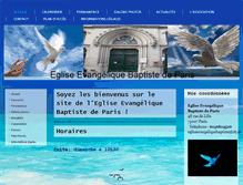 Tablet Screenshot of eglise-evangelique-baptiste-de-paris.com